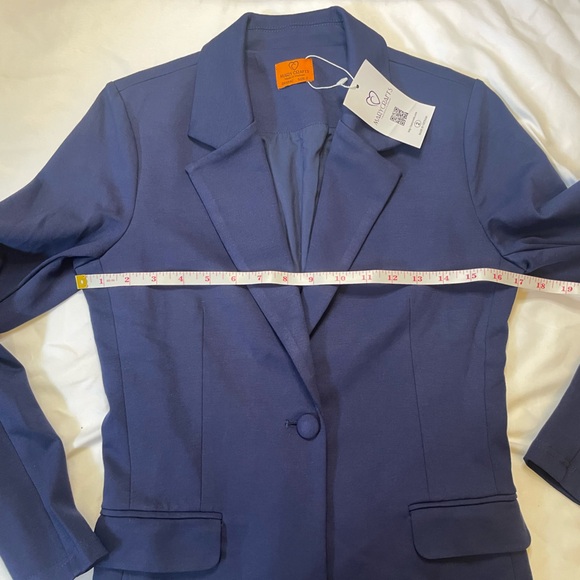 NWT Mary Crafts size 2 blue blazer - Picture 7 of 8